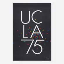 Paul Rand, UCLA 75 poster, 1994, offset lithograph in colors