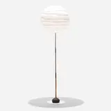 Akari floor lamp, model BB3-55DD by Isamu Noguchi, 1951, bamboo, enameled steel, paper, sold Sep 2021