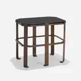 Paul Frankl, Occasional table, c. 1935, patinated brass, Vitrolite