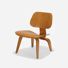 LCW by Charles and Ray Eames, 1945, aniline-dyed ash plywood, rubber, sold Sep 2021