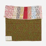Alexander Girard, International Love fabric samples, c. 1970, screenprinted cotton, silk and polyester
