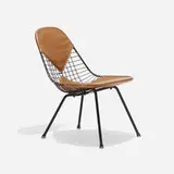 Charles and Ray Eames, LKX-2, 1951, enameled steel, vinyl, rubber