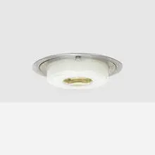 Henry Dreyfuss, Ceiling fixture from the 20th Century Limited Passenger Train, 1938, aluminum, glass, steel
