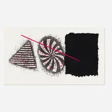 Black Star by James Rosenquist, 1978, etching and aquatint in colors, sold Aug 2021