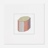 Sol LeWitt, Twelve Forms Derived From a Cube, Plate #11, 1984, screenprint in colors on Arches 88