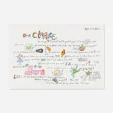 Niki de Saint Phalle, Dear Clarice (from Eight by Eight to Celebrate the Temporary Contemporary), 1983, lithograph in colors on Rives BFK