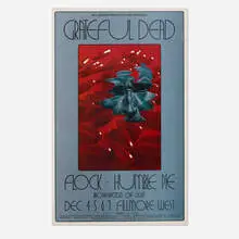 David Singer, Grateful Dead, Flock and Humble Pie poster, 1969, offset lithograph in colors