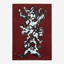 Tree of Life by Jacques Lipchitz, 1972, lithograph in colors on Magnani paper, sold Aug 2021