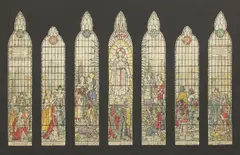Gerald Edward Roberts Smith, Untitled, ink and watercolour 40 x 25cm
