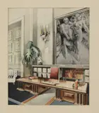 Modern British School, Modern British School (20th century) Two designs for 1930s interiors watercolour 33 x 27cm