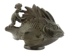 Just Andersen (Danish by Just Andersen, 1884, a patinated Art Deco bronze vase, sold Oct 2021