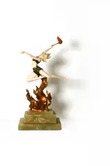 Ferdinand Preiss, Ferdinand Preiss (German, 1882, patinated bronze and resin