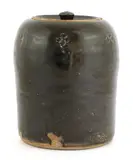 William Marshall, William Marshall (1923-2007), a tenmoku-glazed lidded stoneware urn