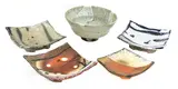 Marcus O'Mahony, 'Marcus O'Mahony (b.1952), four stoneware and slab built dishes