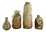 Nic Collins, Nic Collins (b.1958), four salt-glazed stoneware vases
