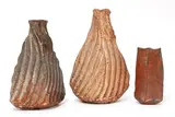 Katerina Evangelidou, Katerina Evangelidou (Greek, 1960, two stoneware slab vases