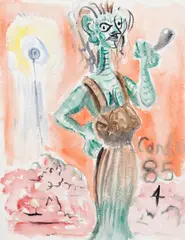 Untitled by George Condo, 1985, sold Mar 2010