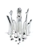 Marc Quinn, 'Heliotrop Morphology', 1997, a unique glass and silver sculpture, comprising nineteen seperate elements of varying size, the largest measuring