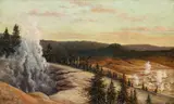 Grafton Tyler Brown, Yellowstone geysers, 1889, oil on canvas