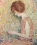 Murray Percival Bewley, The green necklace, oil on canvas