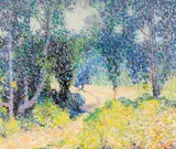 William Clapp, Path through the woods, 1946, oil on masonite