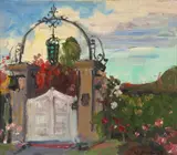 August François Gay, Entrance to a garden