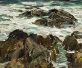 Maurice Logan, Along the Monterey Coast, oil on canvas