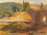 Franz Bischoff, Arroyo Seco with figures