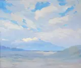 Jean Mannheim, Spirit of the desert, San Jacinto, California, oil on canvas