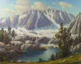 Paul Grimm, Lake in the Sierras in winter