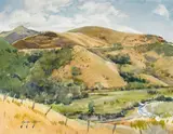 George Gibson, On Old Creek Road, 1992, watercolor on paper