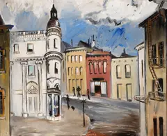 Tom E. Lewis, About 700 Montgomery Street, 1936, oil on masonite