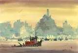 Jade Fon, San Francisco bay with Coit Tower in the distance
