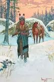 Nöel Daggett, Spring hunt; Game or foe (2), gouache on paper