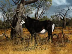 Gary R. Swanson, Sable antelope, 1984, oil on canvas