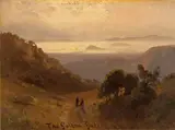 William Keith, 'The Golden Gate', oil on paper affixed to board