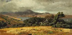 Sausalito by William Keith, oil on canvas affixed to board, sold Nov 2009