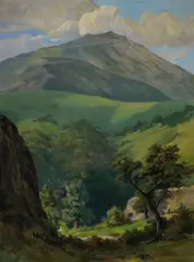 Chris Jorgensen, Thought to be Mt Tamalpais, oil on canvas