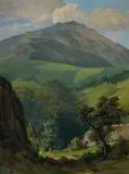 Chris Jorgensen, Thought to be Mt Tamalpais, oil on canvas