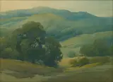 Green Valley by Percy Gray, watercolor on paper, offered Nov 2009