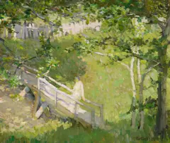 E. Charlton Fortune, Summer Landscape, 1914, oil on canvas