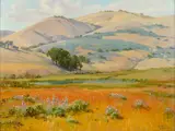 Albert Thomas Derome, Bloomquist Ranch, Carmel Valley, oil on board