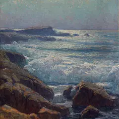 Edgar Alwin Payne, Waves on the California Coast, oil on canvas