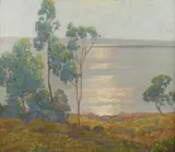 Morning Sun, San Diego Bay (from Point Loma) by Maurice Braun, oil on canvas, sold Nov 2009
