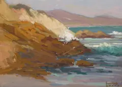 Dana Point by Sam Hyde Harris, oil on paperboard, offered Nov 2009