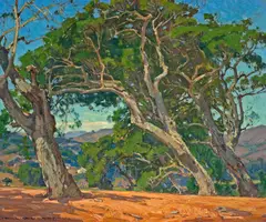 William Wendt, The Hilltop, 1926, oil on canvas