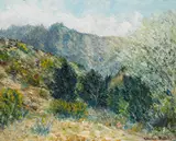 Charles Reiffel, 'Mission Valley, Monrovia, California, San Gabriel Mountains'