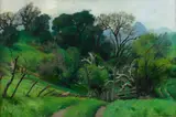 The Road Came by Emil Kosa Jr., oil on canvas, offered Nov 2009