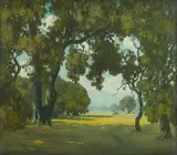 Charles L. A. Smith, In the Santa Maria Valley, watercolor on paper