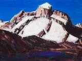 Conrad Buff, Sierra, Owens Valley, oil on board